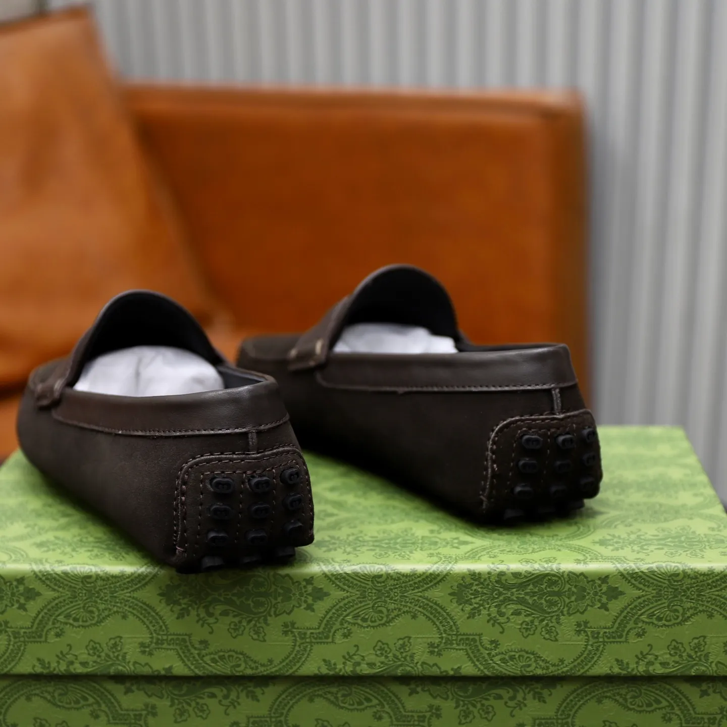 Ex-factory price: 480💰【GUCCI】Gucci ⚠️High-end men’s driving and pedal series ⚠️38-44 (customized for 45) ⚠️All original cowhide leather! Thick and soft! Made entirely of calfskin lining! Rubber sheet anti-slip beanie sole! Three-dimensional package technology! Fashionable and classic! Handicrafts! Original high quality! Feel free to compare!